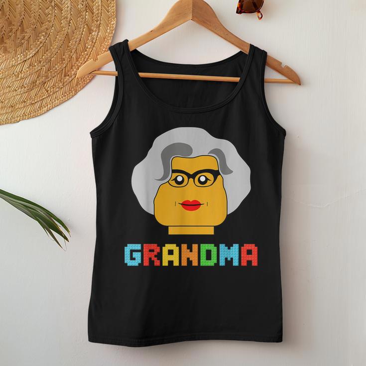 Building Block Brick Grandma Master Builder Family Matching Women Tank Top Unique Gifts