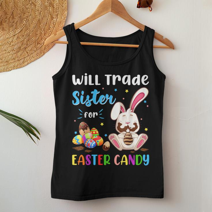 Bunny Eat Chocolate Eggs Will Trade Sister For Easter Candy Women Tank Top Unique Gifts