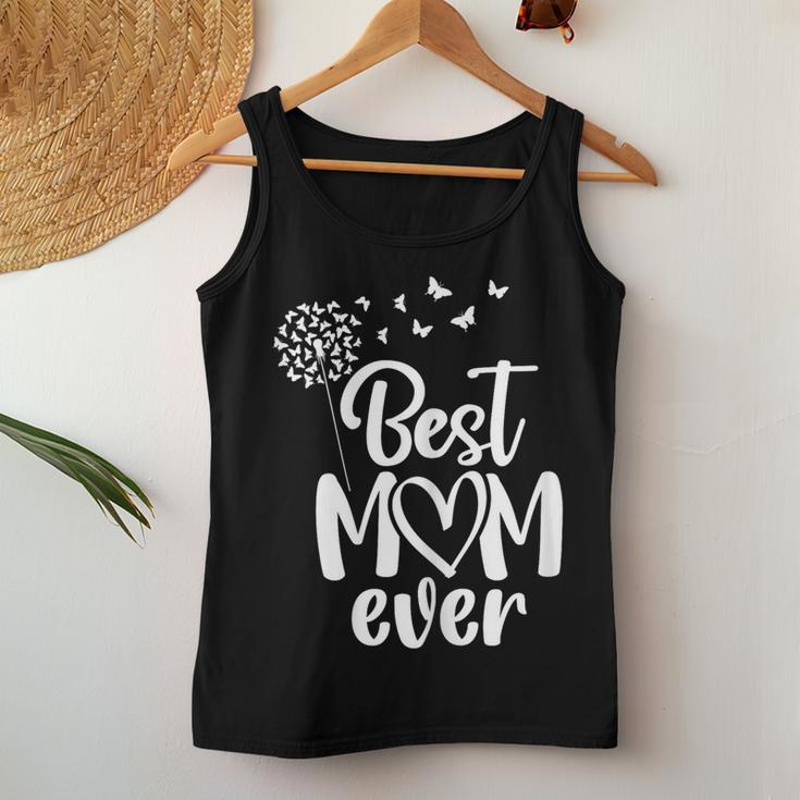 Butterflies Best Mom Ever From Daughter Son On Mother's Day Women Tank Top Funny Gifts