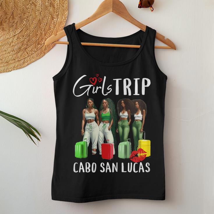 Cabo San Lucas Melanin Black Girls Trip Birthday Vacay Women Tank Top Funny Gifts