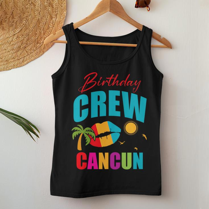 Cancun Trip Mexico Birthday Crew 2024 Beach Vacation Girl Women Tank Top Funny Gifts