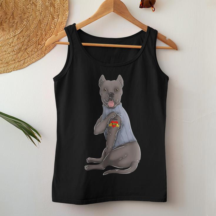 Cane Corso I Love Mom Tattoo Dog Mother's Day Women Tank Top Unique Gifts
