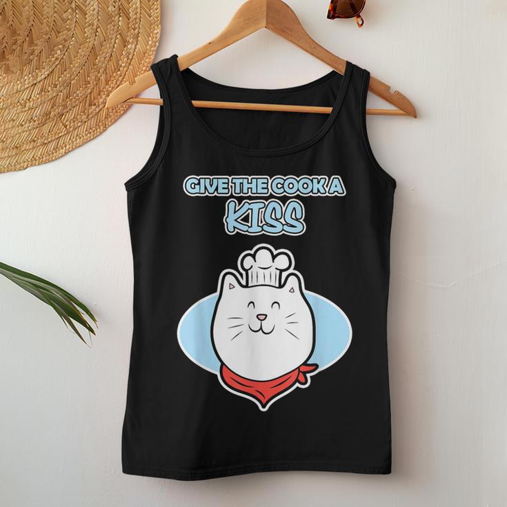 Cat Chef Cook For And Give The Cook A Kiss Women Tank Top Unique Gifts