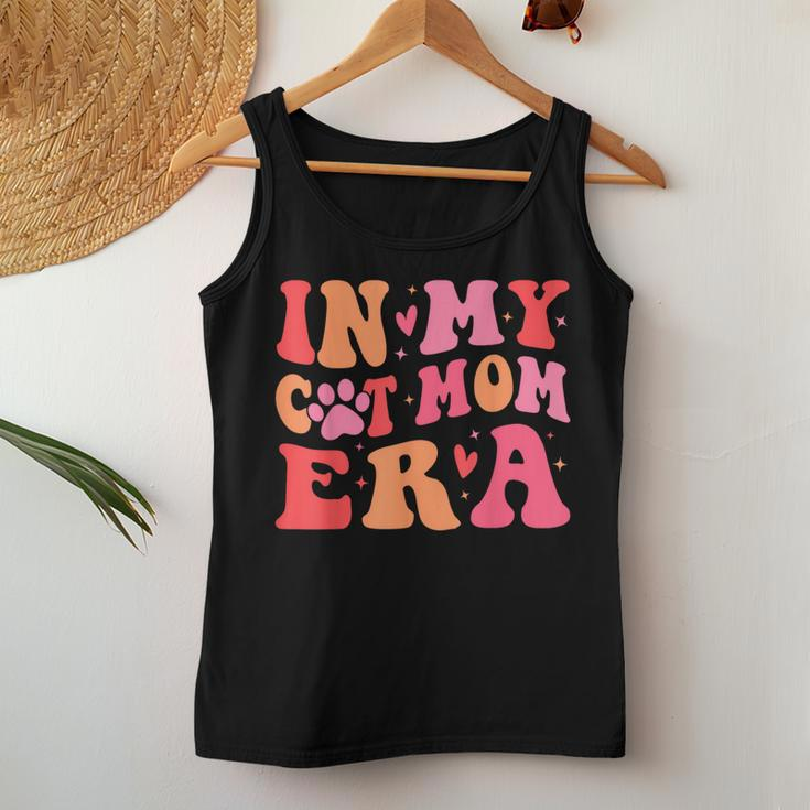 In My Cat Mom Era Groovy Cats Lover Cute Cat Mom Women Tank Top Unique Gifts
