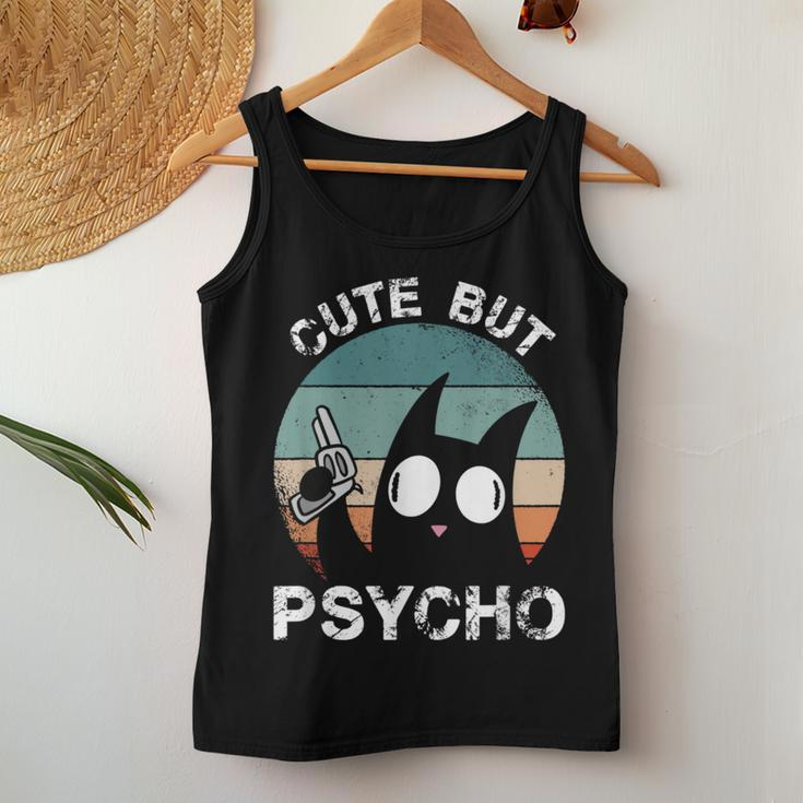 Cats Cute But Psycho Kittens Cats Mom Cats Dad Women Tank Top Unique Gifts
