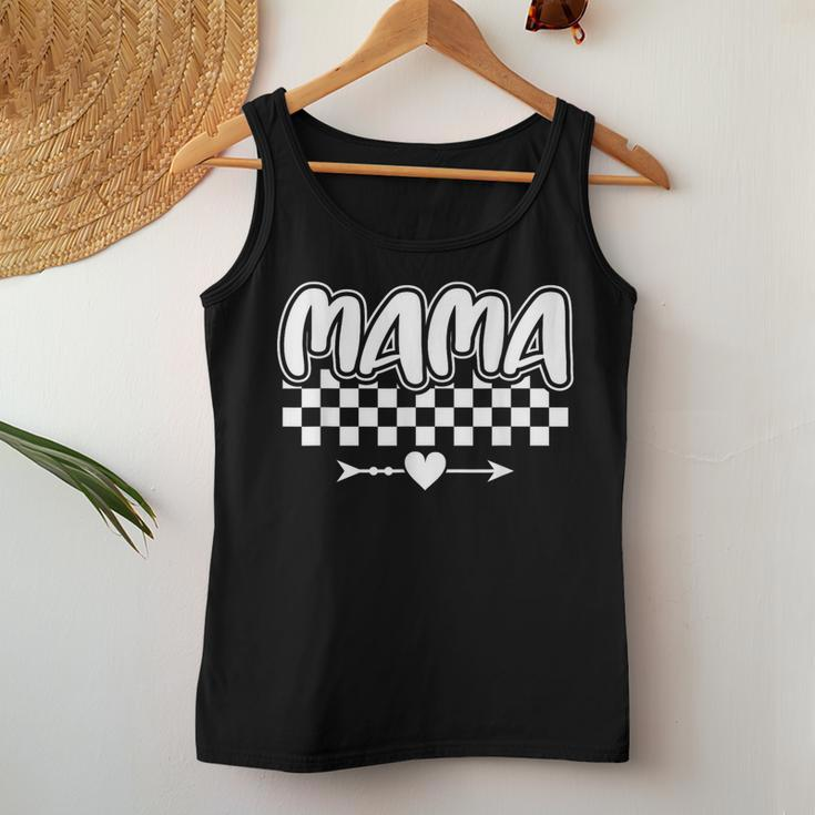 Checkered Mama Racing Mother's Day Women Tank Top Funny Gifts