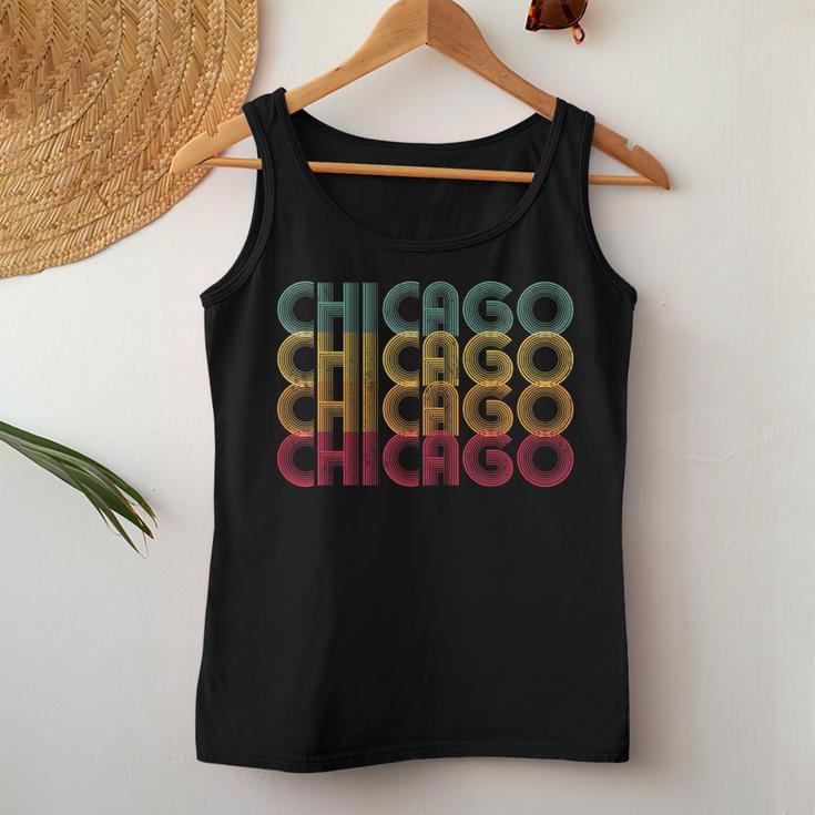 Chicago Il IllinoisVintage Retro Style Women Women Tank Top Unique Gifts