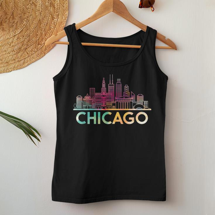 Chicago Illinois Skyline City Souvenir Girls Women Tank Top Unique Gifts