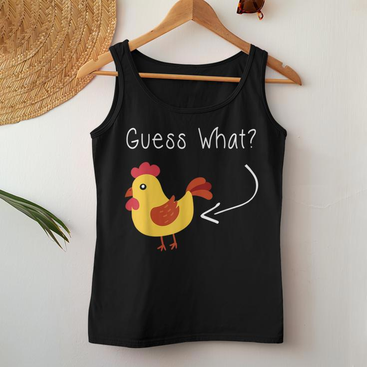 Chicken Butt Guess What Hen Rooster Women Tank Top Unique Gifts