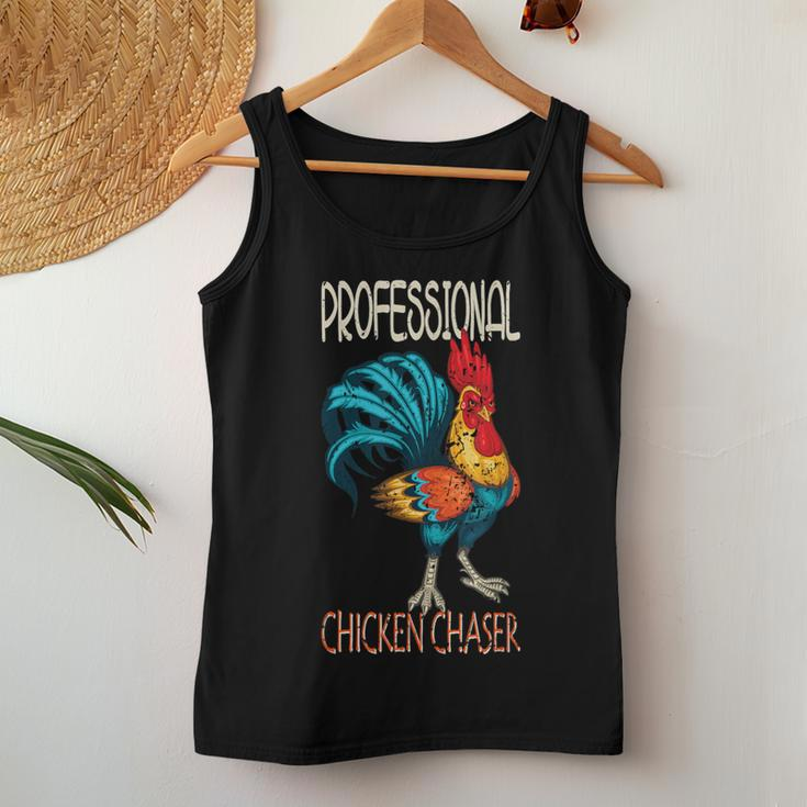 Chicken Farmer Professional Chicken Chaser Women Tank Top Unique Gifts
