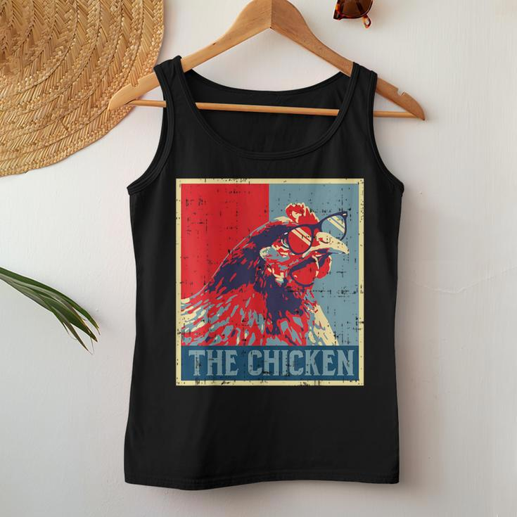 The Chicken Poster Vintage Country Farm Animal Farmer Women Tank Top Unique Gifts