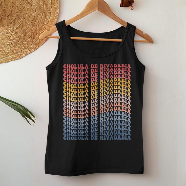 Cholula De Rivadabia City Groovy Retro Women Tank Top Unique Gifts