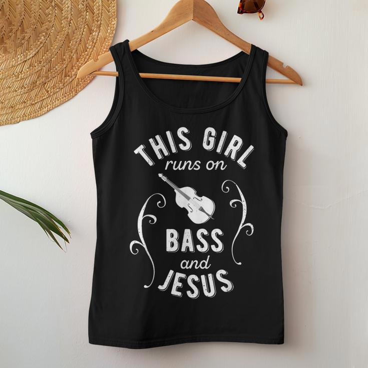 Christian Double Bass Jazz Instruments Music Women Tank Top Unique Gifts