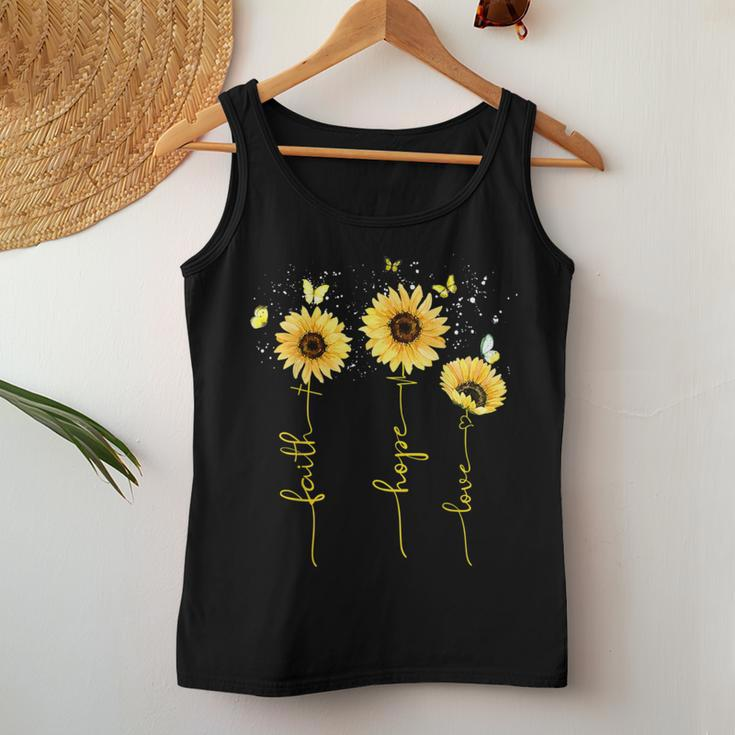 Christian For Sunflower Faith Hope Love Women Tank Top Unique Gifts