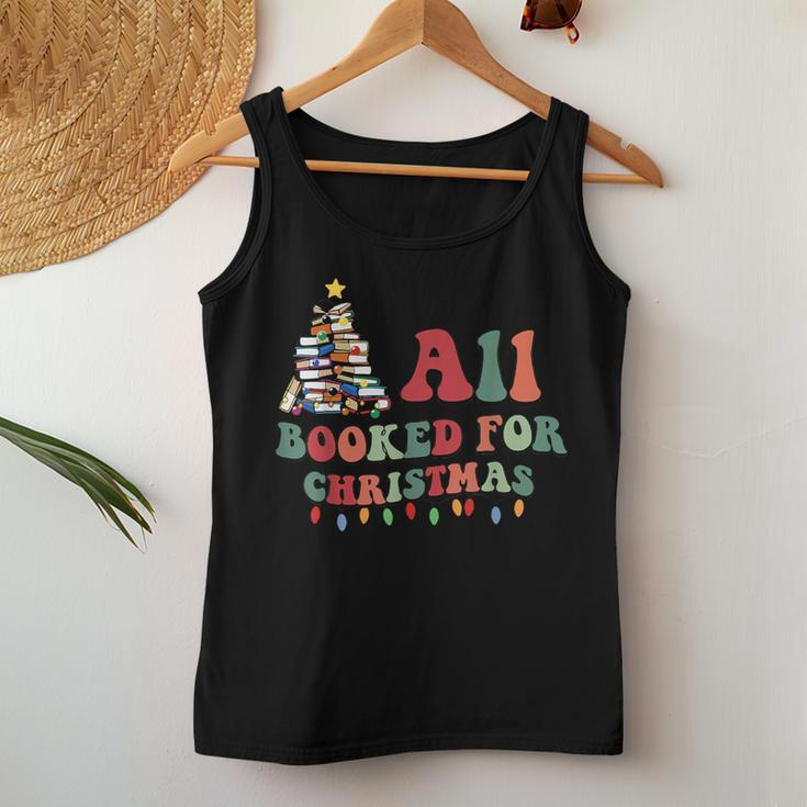My Christmas Is All Booked Merry Bookmas Costume Women Tank Top Personalized Gifts
