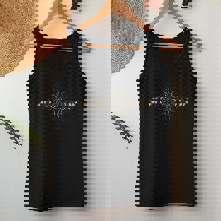 Ciclo Lunar Wicca Mágica Pagana Ciclo Celestial Wiccan Camiseta sin mangas para mujer Regalos divertidos