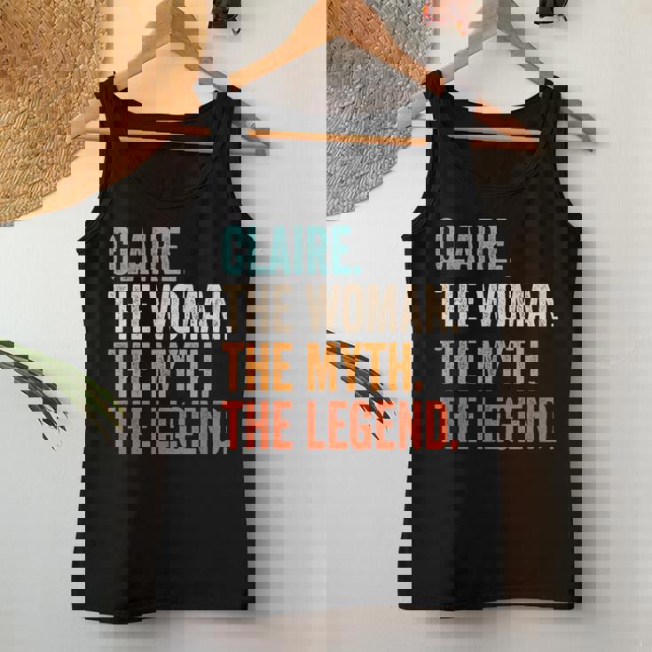 Claire The Woman The Myth The Legend First Name Claire Women Tank Top Personalized Gifts