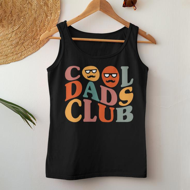 Cool Dads Club Dad Father's Day Retro Groovy Pocket Women Tank Top Funny Gifts