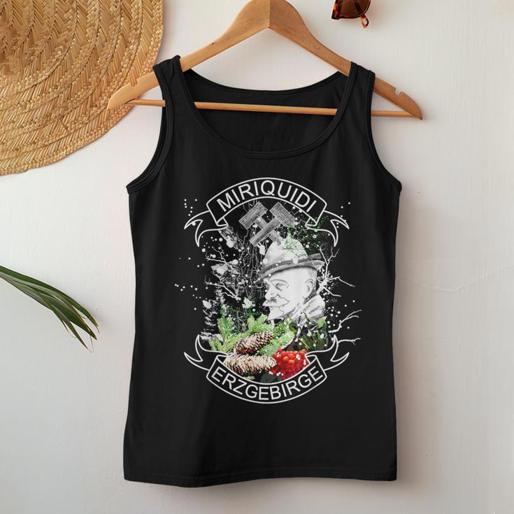 Cool Erzgebirge Sachsen Mining Women's Tank Top Frauen Lustige Geschenke