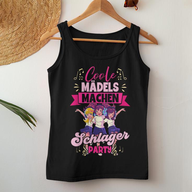 Cool Girls Make Schlager Tank Top Frauen Lustige Geschenke