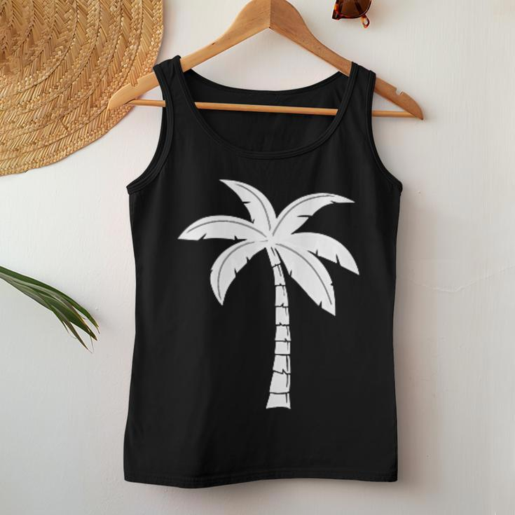 Cool Summer Vacation Beach Palm Tree Women Tank Top Funny Gifts