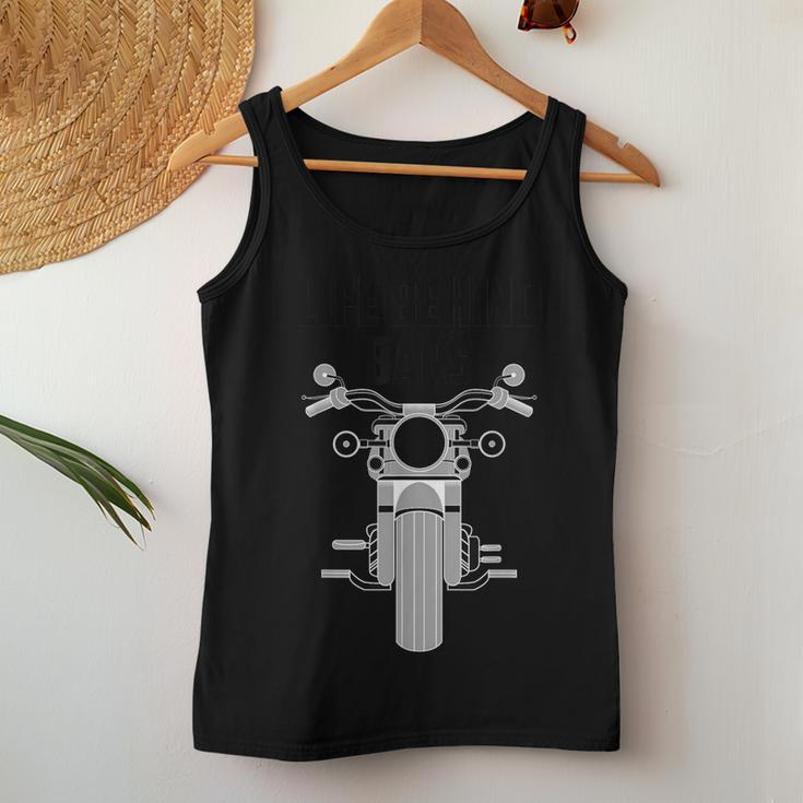 Cool Vintage Motorcycle Cute Life Behind Bars Women Tank Top Unique Gifts