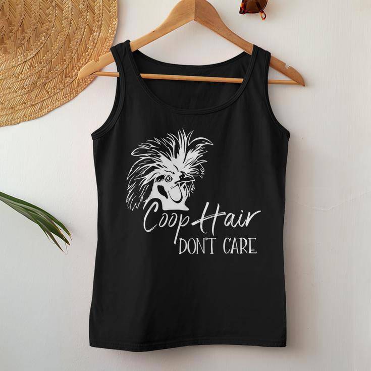 Coop Hair Don't Care Farm Animal Hen Chicken Lover Women Tank Top Unique Gifts