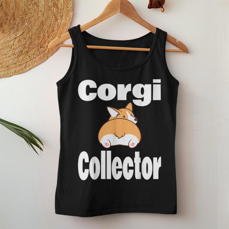 Corgi Collector Lustiger Tierliebhaber Hundebesitzer Mama Papa Humor Tank Top Frauen Lustige Geschenke