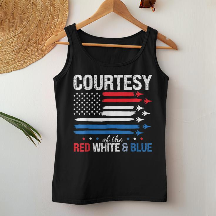 Courtesy Of The Usa Red White And Blue 4Th Of July Men Women Tank Top Personalized Gifts