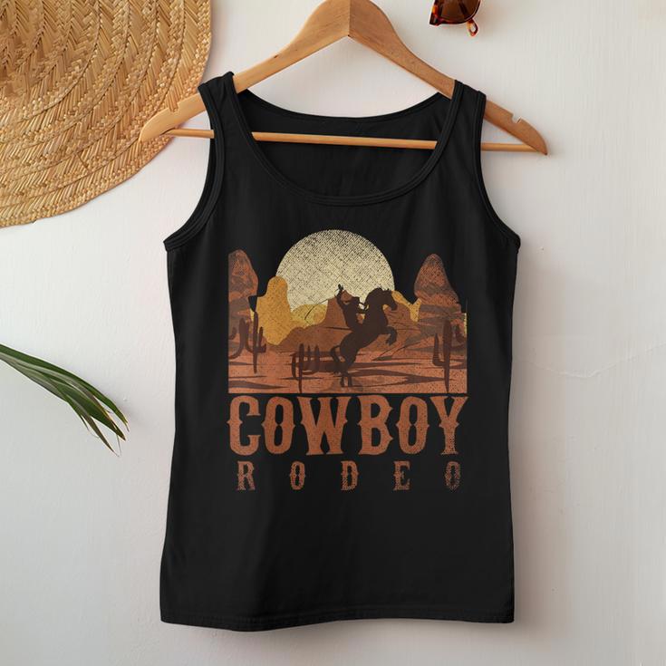 Cowboy Rodeo Western Texan Horseback Riding Cowboy Women Tank Top Unique Gifts