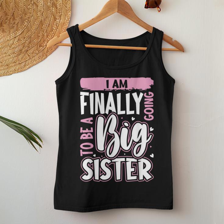 Cute Big Sister To Be I'm Finally Going To Be A Big Sister Women Tank Top Unique Gifts