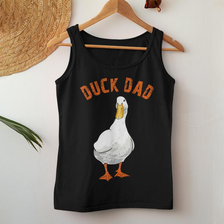 Cute Duck Dad Lover Illustration Duck Owner Women Tank Top Unique Gifts