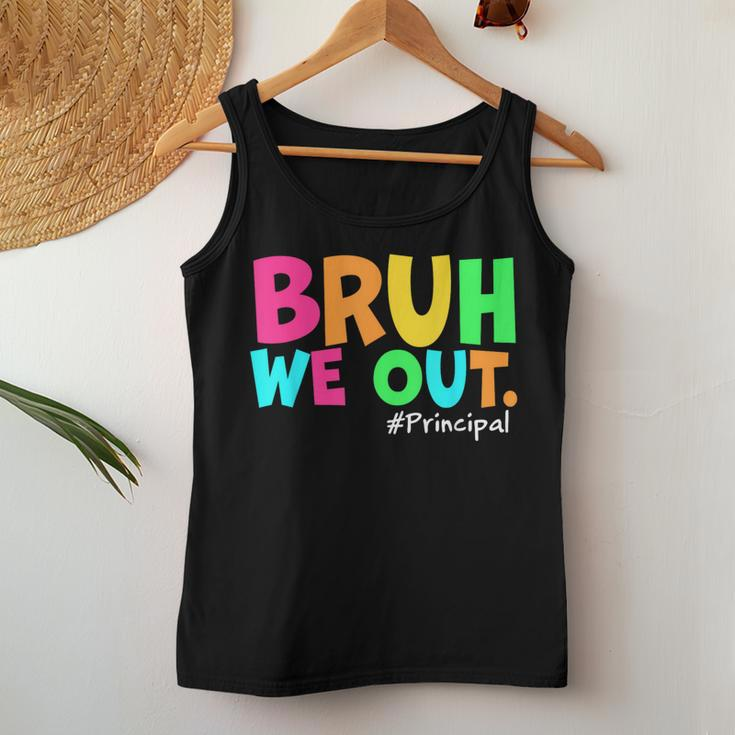 Cute End Of School Year Teacher Summer Bruh We Out Principal Women Tank Top Funny Gifts