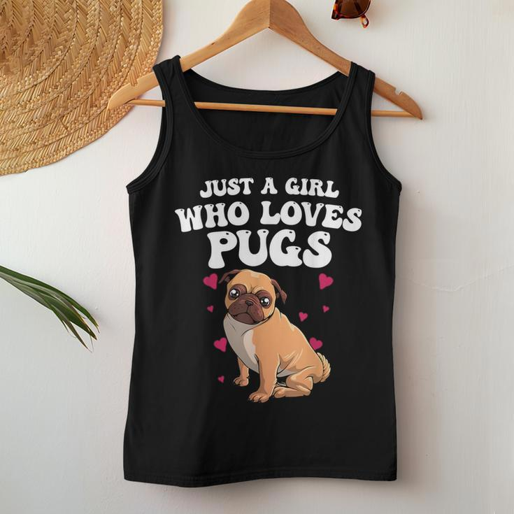 Cute Pug For Girls Dog Owner Puppy Pug Lover Women Tank Top Funny Gifts