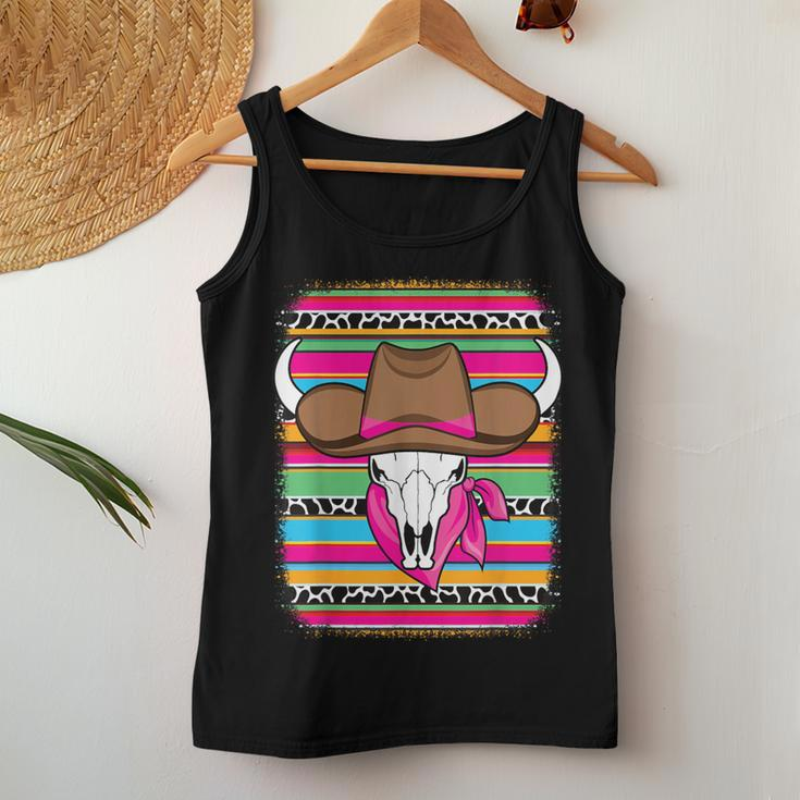 Cute Serape Western Country Cowgirl Texas Rodeo Girls Women Tank Top Unique Gifts