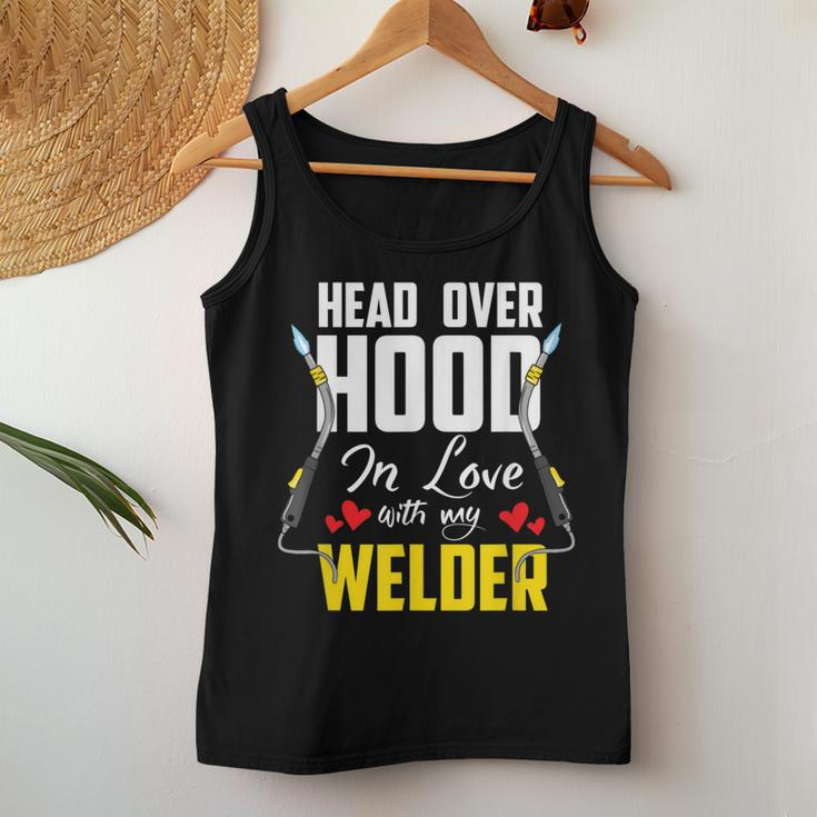 Cute Welders Wife Meme Quote Welder Girlfriend & Wife Women Tank Top Unique Gifts