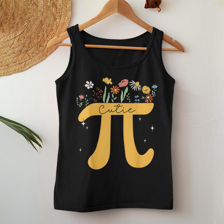 Cutie Pi Wildflower Flower Pi Day Girls Math Lover Women Tank Top Unique Gifts