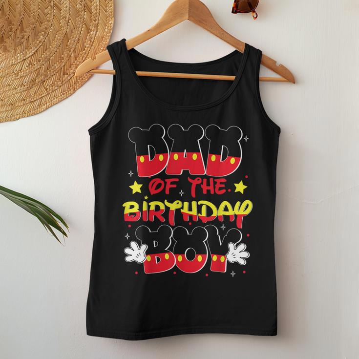 Dad And Mom Birthday Boy Mouse Family Matching Women Tank Top Funny Gifts