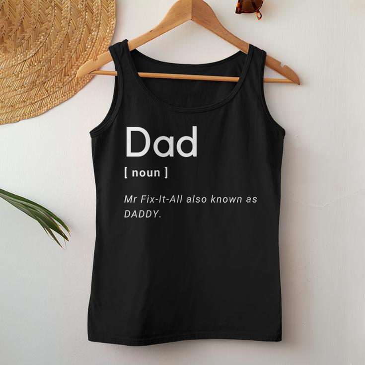 Dad Mr Fix-It-All Also Known As Daddy Best Fathers Day Women Tank Top Unique Gifts