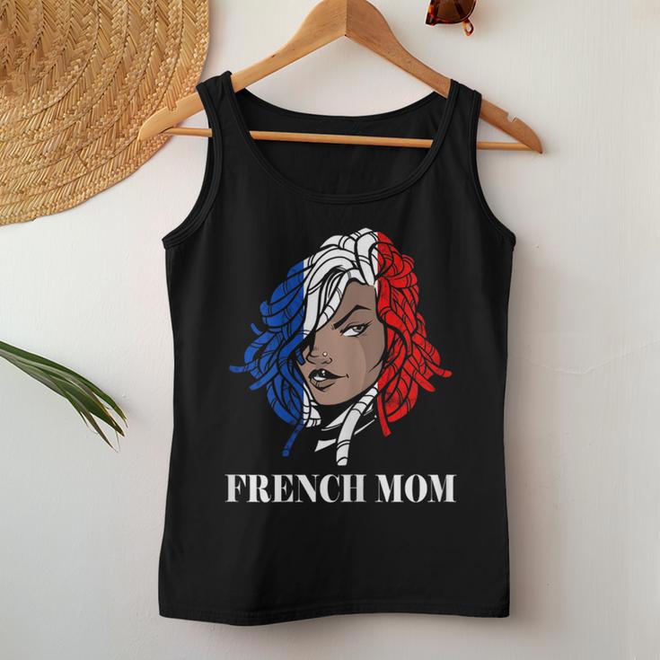 Damen Französische Wurzeln Mama Frankreich Flagge Pierced Woman Dreadlocks Frankreich Tank Top Frauen Lustige Geschenke