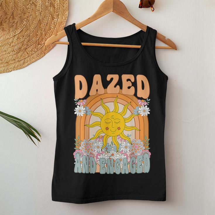 Dazed And Engaged Wildflower Bachelorette Party Matching Women Tank Top Funny Gifts