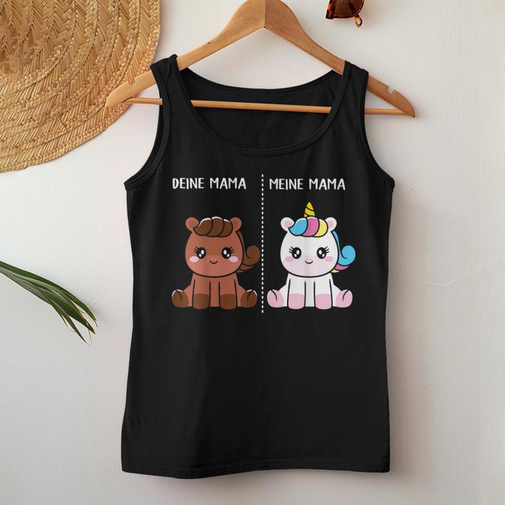 Deine Meine Mama Lustig Muttertag Mutter Geschenk Damen Tank Top Frauen Lustige Geschenke