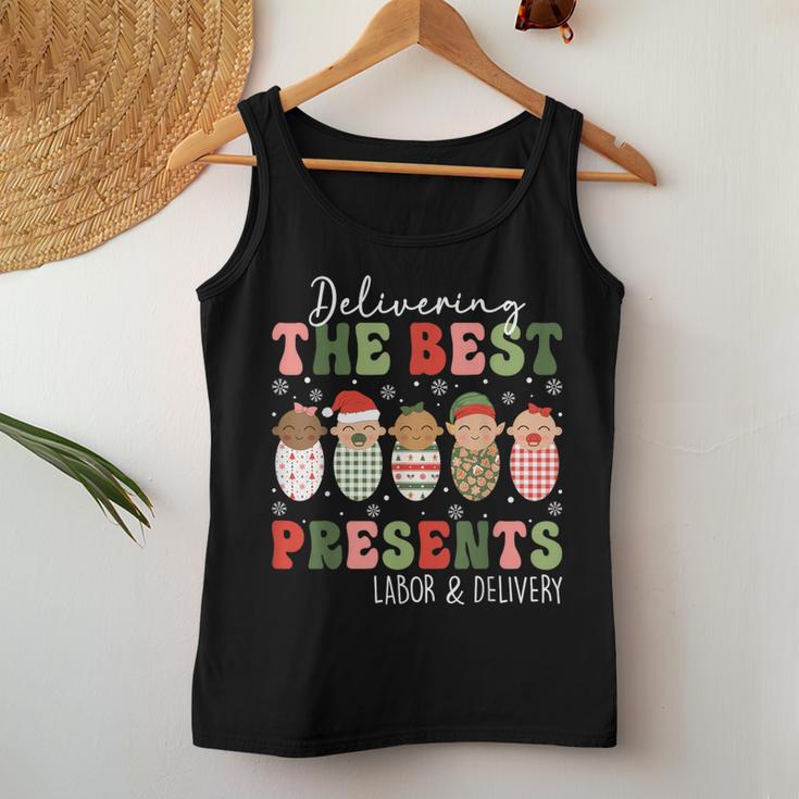 Delivering The Best Presents Labor Delivery Nurse Christmas Women Tank Top Unique Gifts