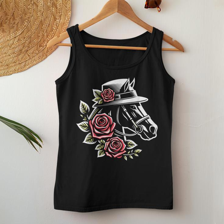 Derby Day Ddress 2024 Hat Horse Racing Derby Women Tank Top Funny Gifts