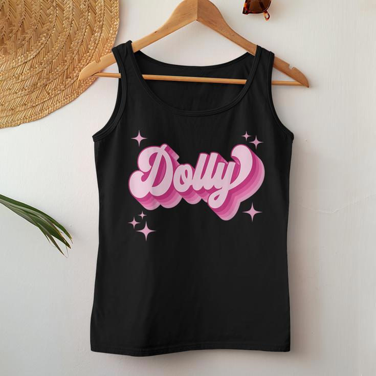 Dolly First Name Girl Vintage Style 70S Personalized Retro Women Tank Top Unique Gifts