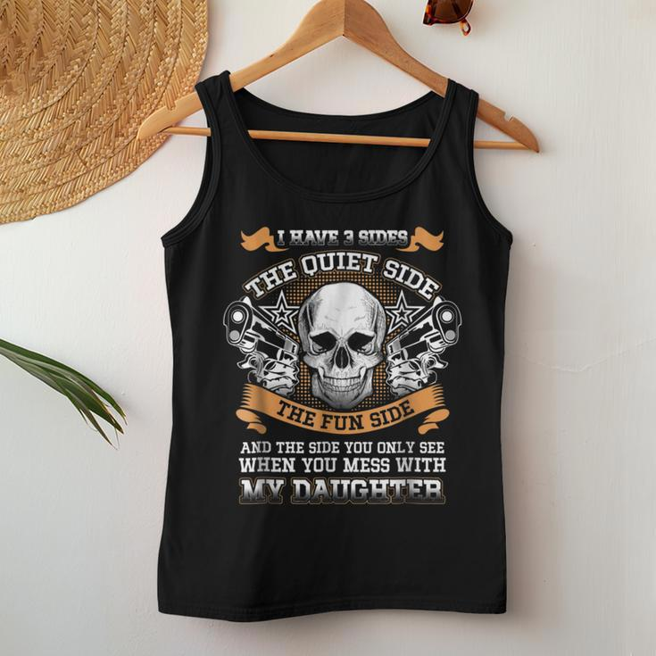 Don't Mess With My Daughter For Dad & Mom Vintage Women Tank Top Unique Gifts