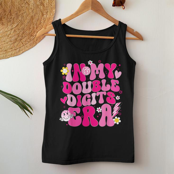 In My Double Digits Era 10 Year Old 10Th Birthday Girl Retro Women Tank Top Funny Gifts