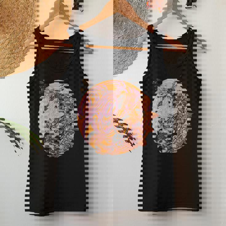 Dragonfly And Mushrooms Cottage Core Women Tank Top Unique Gifts