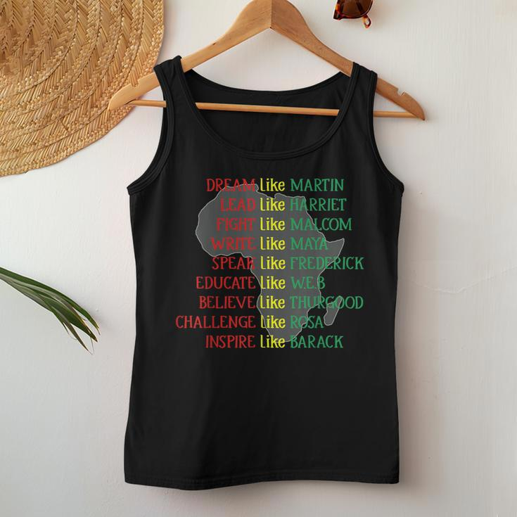 Dream Like Martin Black History Month Boys Girls Women Tank Top Personalized Gifts