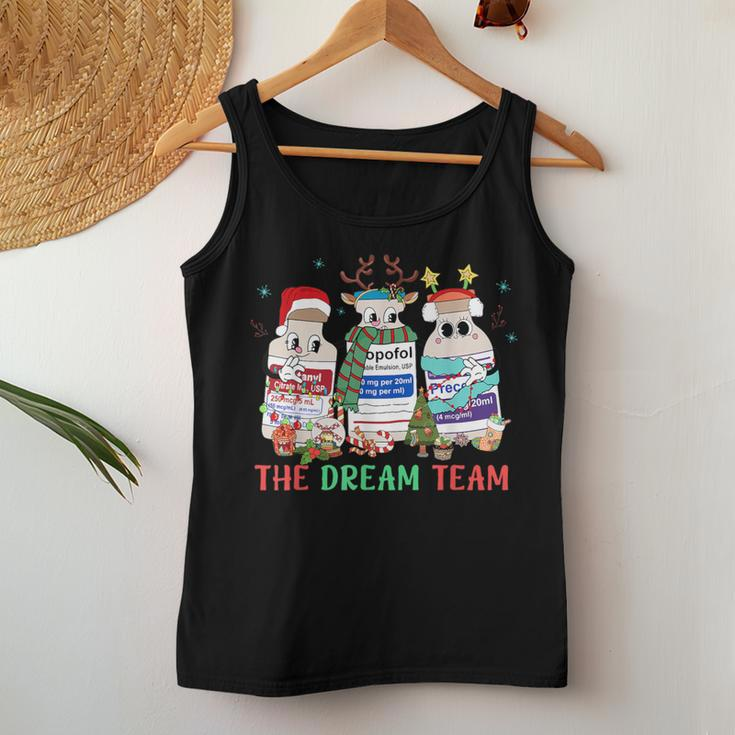 The Dream Team Intensive Care Unit Icu Rn Nurse Christmas Women Tank Top Funny Gifts